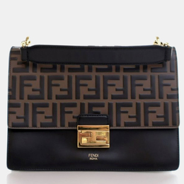 Fendi Kan U Medium Brown Calfskin Shoulder Bag 1184566