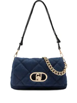 Liu Jo medium LaPuffy quilted denim chain shoulder bag 31046046