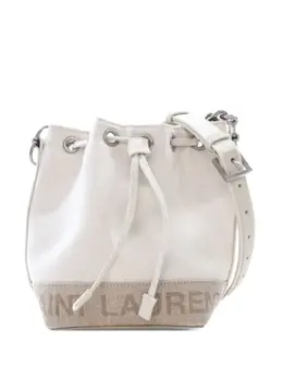 Saint Laurent 2022 Mini Canvas Rive Gauche Bucket Bag satchel 31281781