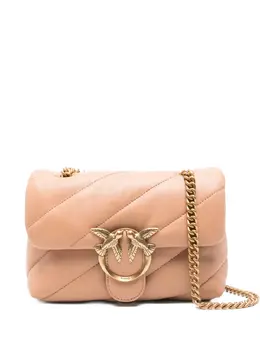 Pinko Love quilted logo-plaque shoulder bag 31186158