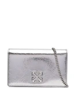 Off-White Jitney leather clutch bag 31013092