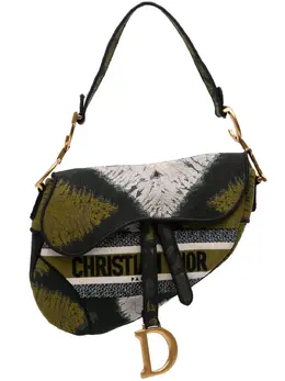 Christian Dior 2020 Canvas Embroidered Tie Dye Saddle Bag shoulder bag 31282944
