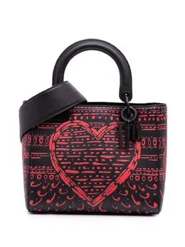 Christian Dior 2018 Small Smooth Calfskin Painted Heart Clover Lady Dior satchel 31284307