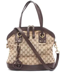 Gucci 2000-2015 Medium GG Canvas Charm Dome satchel 31282381