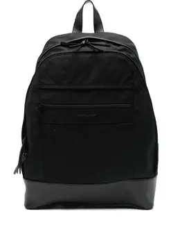 Saint Laurent medium City logo-appliqué backpack 31028342