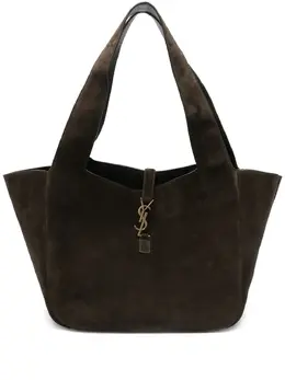 Saint Laurent Le 5 à 7 Bea suede logo-plaque tote bag 31072515