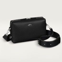 Мужская деловая сумка Cartier Sac bandoulière , Cartier Losange, черная зернистая телячья кожа crl1002550