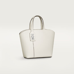 Женская сумка-тоут Cartier Sac cabas mini modèle, C de Cartier, текстурированная телячья кожа цвета белой соли crl1002662