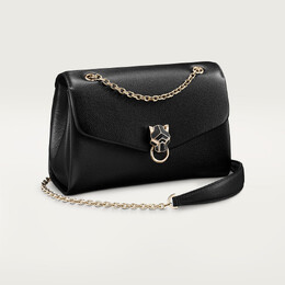 Женская сумка через плечо Cartier Sac chaine petit modèle, Panthère Graphique de Cartier, черная телячья кожа crl1002352