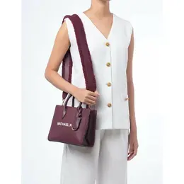 Сумка кросс-боди Michael Kors Mirella, фактура зернистая, перфорированная, бордовый 1159033510