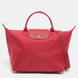 Longchamp Red Nylon Medium Le Pliage Tote 1184896