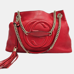 Gucci Soho Medium Red Leather Shoulder Bag 1184213