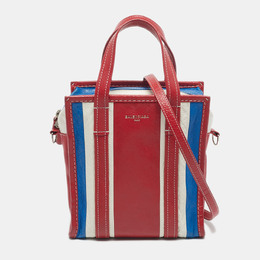 Balenciaga Multicolor Leather XS Bazar Stripe Tote 1185126