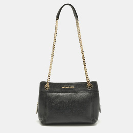 Michael Kors Black Leather Jet Set Chain Shoulder Bag 1186554