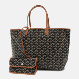 Goyard Saint Louis PM Brown Goyardine Canvas Tote Bag 1185104