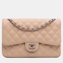 Chanel Brown Jumbo Classic Caviar Double Flap Bag 1184355