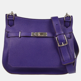 Hermes Jypsiere 28 Purple Taurillon Clemence Shoulder Bag 1184125