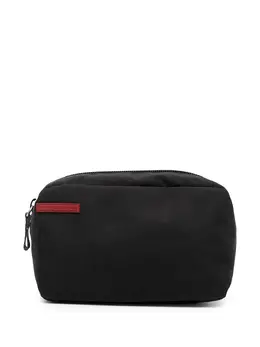 Prada Sport logo patch zip make up bag 16738462