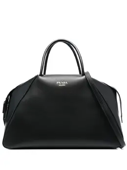 Сумка-тоут с логотипом Prada, черный 19163575 | черный