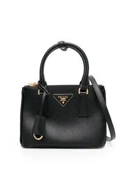 Prada logo-plaque shoulder bag 19659562