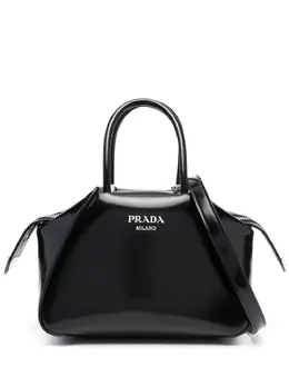 Сумка-тоут с логотипом Prada, черный 20111468 | черный