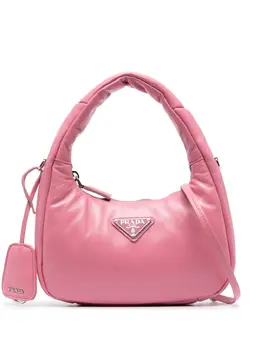 Дутая мини-сумка на плечо Prada, розовый 20134704 | розовый
