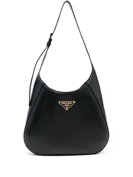 Prada triangle-logo leather shoulder bag 20920066