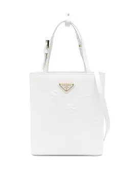 Сумка-тоут с тиснением Prada, белый 21421055 | белый