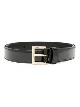 Prada logo-plaque patent leather belt 22100678
