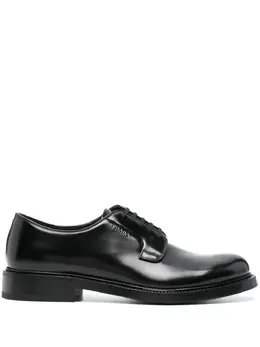 Prada logo-debossed leather oxford shoes 22676077