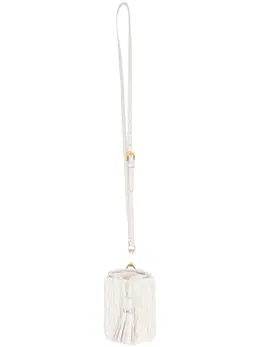 Miu Miu logo-lettering matelassé mini bag 22914339