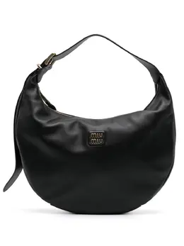 Miu Miu logo-appliqué leather tote bag 24255542