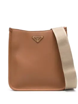 Prada triangle-logo leather crossbody bag 24482551