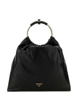 Prada triangle-logo bucket bag 25078150