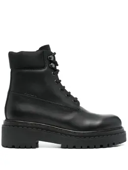 Prada leather combat boots 25628525