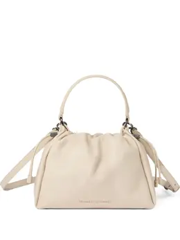 Brunello Cucinelli small Mellow leather cross bucket bag 30788009