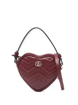Gucci mini GG Marmont heart-shaped tote bag 30838178