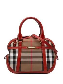Burberry 2000-2017 Small House Check Canvas Bridle Orchard satchel 31295478