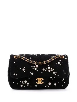 Chanel 2021-2025 Small Tweed Pearl Cosmos Flap crossbody bag 31298916