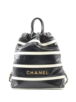 Chanel 2021-2025 Shiny Calfskin Chanel 22 Drawstring backpack 31303177