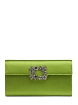 Roger Vivier Flower Buckle Envelope Clutch 82il3k007-vjqwmw2