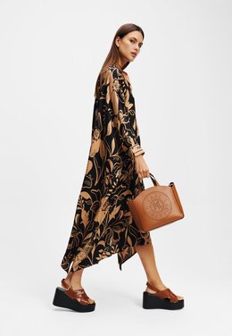 Сумка CIRCLE TOTE PERFORATED Karl Lagerfeld, коричневый k4851h1ih-o12 | dark tan