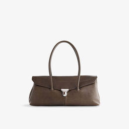 Сумка кожаная Lemaire через плечо, хаки r04430547 | khaki brown