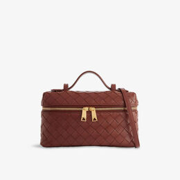 Сумка-кроссбоди кожаная Bottega Veneta Bang Bang, коричнево-золотой r04434421 | sapele-gold