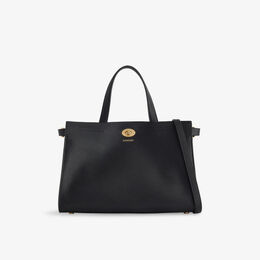 Сумка-тоут кожаная Burberry Cotswolds, черный r04469658 | black