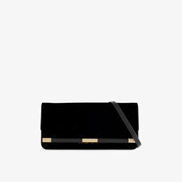 Клатч Victoria Beckham 202 из замши, черный r04476492 | black