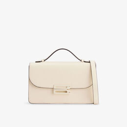 Сумка через плечо Victoria Beckham dorian маленькая кожаная, белый r04476490 | ivory