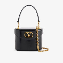 Сумка через плечо Valentino Garavani Vain Vanity маленькая кожаная, черный r04467799 | nero