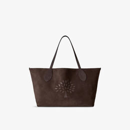 Сумка-тоут Mulberry из замши большая с принтом, коричневый r04475184 | chocolate