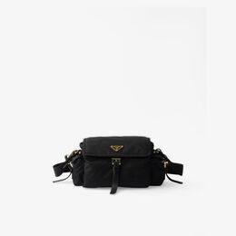 Сумка плетеная Prada через плечо, черный r04493428 | black
